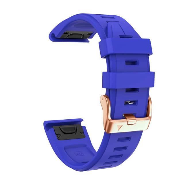 ANNESA 20mm Band Strap Compatible for Garmin Fenix 7S, 6S, 5S, 5S Plus, D2 Delta S Smartwatches Silicone Watch Band Replacement (Deep blue)