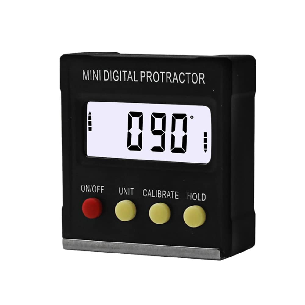 DollaTek Black Mini Electronic Digital Inclinometer Slope Level Gauge Protractor Magnetic Angle Ruler