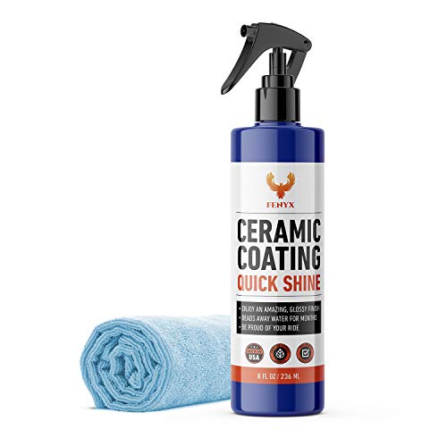 Fenyx Products Ceramic Coating for Cars Spray and Microfiber Towel Kit, This New Car Detailing Kit and Car Wax Will Bring Back Your Car's Shine with Ease, Premium Nano Coating Auto Detailing Supplies - Thumbnail 7