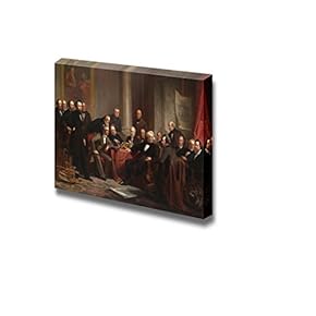 Men of Progress by Christian Schussele - Canvas Print Wall Art Famous Painting Reproduction - 12" x 18"