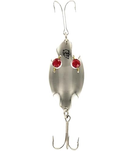Amazon.com : Dardevle Red Eye Wiggler Spoon 2 1/4in, 1/2oz, Brass Back,  8658 : Artificial Fishing Bait : Sports & Outdoors