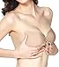 Gorgeous Pixels Women's Strapless Bra Self Adhesive Silicone Push Up with Drawstring(Cup Size A, Colour Beige)