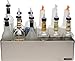 San Jamar Speed Rails Double Rails with 10 Quart Capacity for Kitchen, Bar, and Restaurants, Stainless Steel, 10 Quarts, Silver