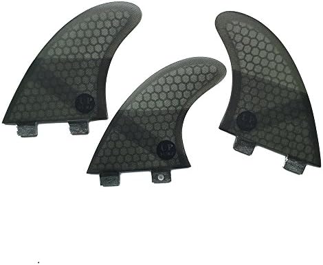 UPSURF Fibreglass Surfboard Fins G5 Size Thruster FCS Style (3 Fins) by Choose Color