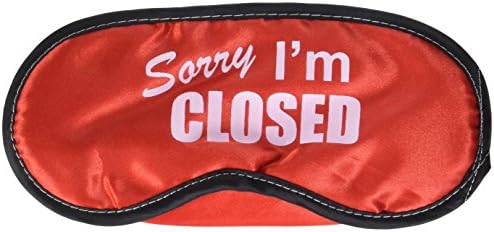 Beyond Optics Sleep Mask, Sorry I'm Closed/Red, 4 Ounce