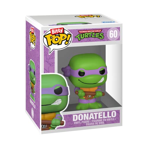 Funko Bitty Pop Teenage Mutant Ninja Turtles (TMNT) - Donatello 4PK - Leonardo, Michelangelo, April O’Neil and A Surprise Mystery Mini Figure - 0.9 Inch (2.2 Cm) Collectable - Gift Idea