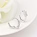 Sannysis Fashion Women Silver Plated Crystal Rhinestone Stud Earrings ¡­