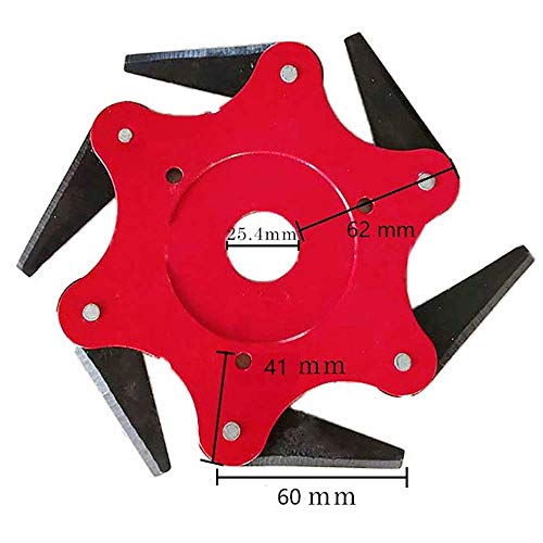 Seaskyer 3T 6T Trimmer Head Cutter Blade Lawn Mower Grass Weed Eater Brush Cutter Tool - Quick Change Grass Trimmer Replacement Head (6T) - Thumbnail 4