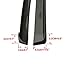 4.9ft 3D Carbon Fiber Car Rear Wing Lip Spoiler Tail Trunk Roof Trim Luxury Kit