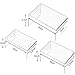 Blulu 6 Pieces Acrylic Display Riser, Acrylic Jewelry Display Stand, Shelf Showcase Fixtures, 7.9 x 4.7 x 4 Inch, 6 x 3.2 x 3 Inch, 4.7 x 2.4 x 2 Inch (Clear)
