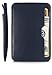 Vaultskin CHELSEA Mens RFID Blocking Slim Leather Card Wallet - Minimalist Front Pocket Cardholder in Navy Blue