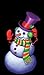 Window Poster Christmas Snappy The Snowman by WOWindows USA-Made Decoration Includes 1 Reusable 34.5