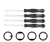 AUTOKAY 4pcs 2 Cycle Carburetor Adjustment Tool Kit Set Splined D Double D Pacman