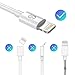 Syncwire Lightning Cable 6 Ft Super-Durable iPhone Charger Cord with 12000 Bend Lifespan for iPhone 11, XS, Max, XR, X, 8 7 6S 6 Plus, Ipad, iPod & More - White