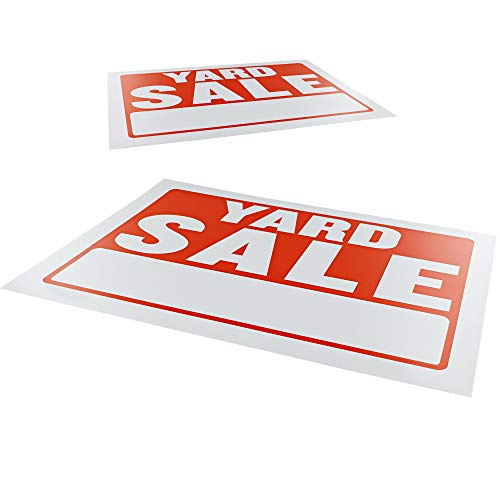 Ram Pro 9 x 12 Inches Yard Sale Sign Superior Visibility Retail Sign for Business or Personal use Perfect Advertising for Your Sale (Pack of 3) - Thumbnail 3