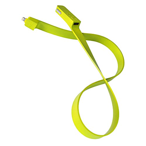 TYLT Band - Green - Flat Silicone Dual-charging Apple Lightning Connector/USB Car Charger