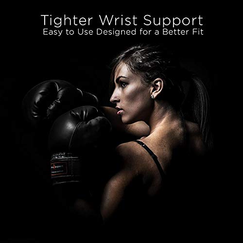 Genuine Leather Boxing Gloves Black 12 Oz. Pro Impact ($80 Value) - Thumbnail 5