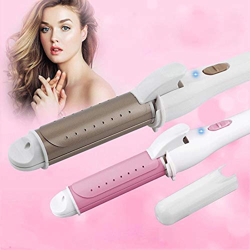 Roseni Women Hair Curling Straight Multi-function Hair Waver Curler Styling Tools (Pink)