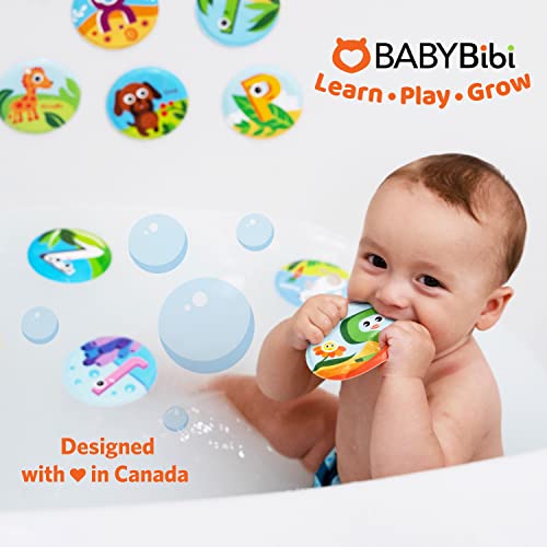 Floating Animals & Alphabet Flash Cards for Bathtub Preschool Learning Toddler Flash Cards