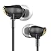 ROCK Zircon Stereo Earphones with Microphone and Remote In Ear HIFI Noise Isolating Bass Driven High Definition Wired 3.5mm Audio Jack (Black)