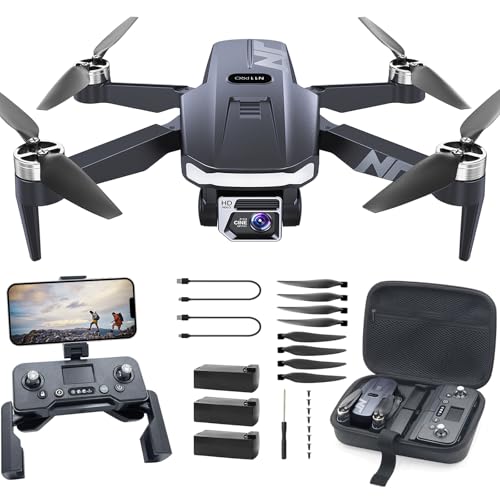 4K GPS Drone with Camera for Adults, 90 Min 3 Battery Long Flight Time | Auto Return, Follow Me, Long Control Range, Brushless Motor, 5G FPV RC Quadcopter for Beginners
