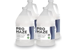 Froggys Fog - Pro Haze - High-Performance Haze Fluid for Hurricane Haze 2 and Fog Machines - Water Based Haze Fluid - 4 Gallo