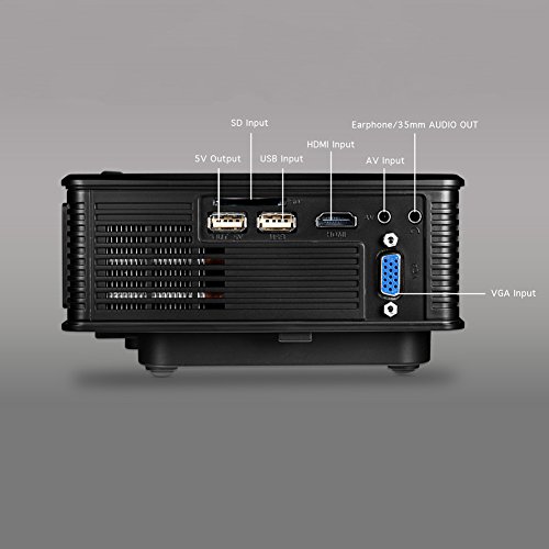 image for Edal SD50 Plus 1500 Lumen Home theater LCD LED Portable Mini Projector