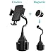 VABSCE Cup Holder Phone Mount, Universal Adjustable Gooseneck Cup Holder Cradle Car Phone Magnetic Mount