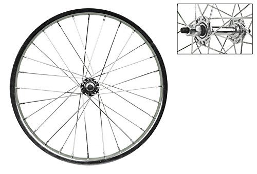 Wheel Master 18" x 1.75 Front Bicycle Wheel, 28H, Steel, Bolt On, Silver
