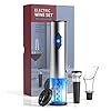 CIRCLE JOY Electric Wine Bottle Openers Set, Battery Operated Wine Opener Kit, Cordless Automatic Corkscrew Combo with…