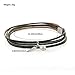 GelConnie Feather Wrap Bracelet Braided Bohemian Leather Bracelet Boho Multilayer Bracelets LPB244-gray