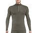 Icebreaker Men's Everyday Long Sleeve Zip Top, Cargo, Large