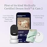 Owlet Dream Bundle 2 Smart Baby Monitor Sock Cam HD WiFi Video Pulse O2 Mint view 13