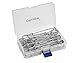 OfficePal 4 inches Heavy Duty Safety Pins in a Box Container, Large, Extra Strong Steel Metal Spring Lock Pin Fasteners for Quilting, Blankets, Crafts, Clothing, Upholstery (20 Count)
