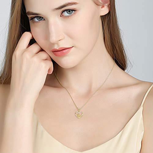 Colgante Corazón Chatón Oro Amarillo 18k 10 Mm | Alda