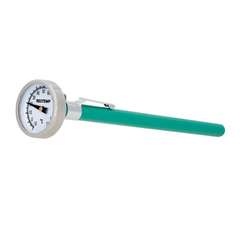 REOTEMP K79-7 Pocket Thermometer, Waterproof, 12.7 cm Stem, -10 to 110 Celsius
