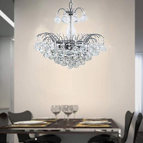 Ridgeyard Elegant K9 Crystal Chandelier E12 10 Arms Modern Pendant
