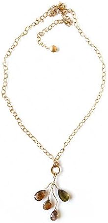 Vesuvianite Drops Necklace