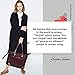YNIQUE Women Top Handle Handbags Satchel Purse Tote Bag Shoulder Bag, Wine, Medium
