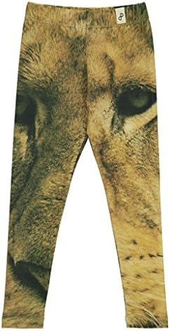 PopUpShop Lion Organic Cotton For Girls and Boys Leggings 3 Brown