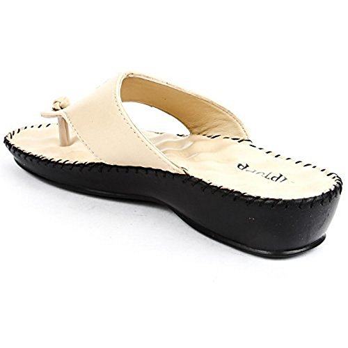 liberty tiptopp women slippers thongs cream