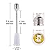 E26/E27 Light Bulb Socket Extender Adapter, E26/E27 To E26/E27 Flexible Extension, All-Directional Light Adjustable Converter For A19 Led Lamp,Recessed Spotlight Etc. (4-Pack)