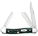 Case WR XX Pocket Knife Pocket Worn Bermuda Green Medium Stockman Item #9721 - (6318 SS) - Length Closed: 3 5/8 Inches