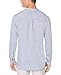 Perry Ellis Men's Long-Sleeve Solid Linen Cotton Popover Shirt, Colony Blue, Extra Large