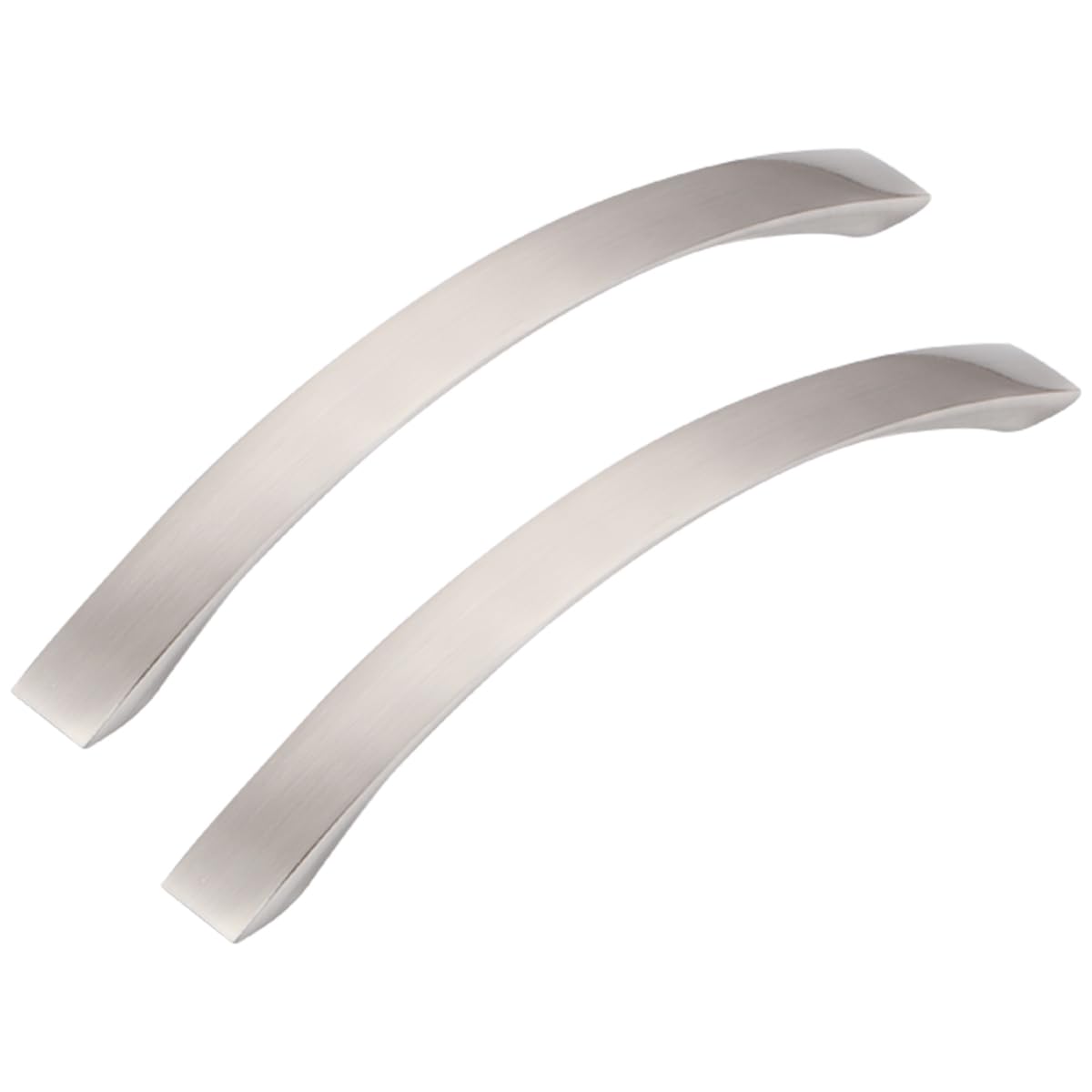 JNRFTY Pack of 10 Brushed Handles, Furniture Handles, Aluminium Cabinet Handles, Silver for Kitchen Cabinets, Furniture Handles with Screws, 128 mm Hole Spacing