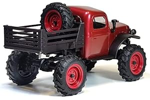 RCRABBIT Truck Bed Upgrade Parts （NO Truck Included） for FMS FCX24 Power Wagon RC Crawler (Black)