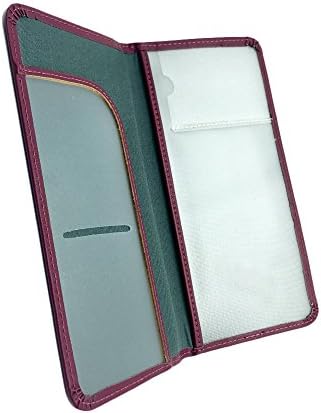 Passport Holder RFID Blocking Travel Wallet Durable PU Leather Multi Purpose Passport Cover (purple)