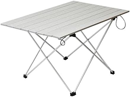 AZCAMP Folding Table with Carrying Case, Aluminum