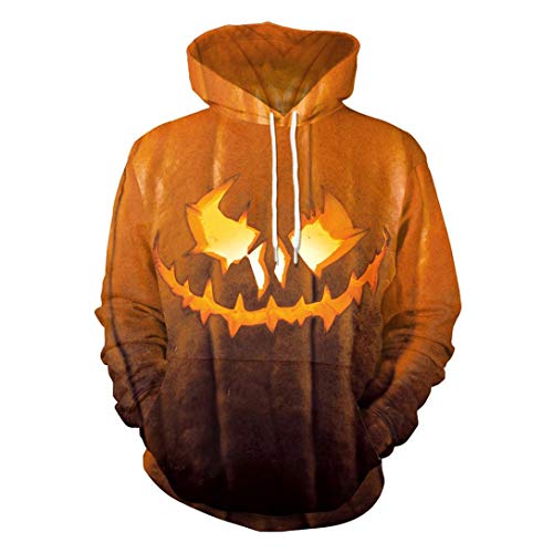 image for DEATU Halloween Mens Hot Sale! Teen Men Casual Scary Halloween Pumpkin