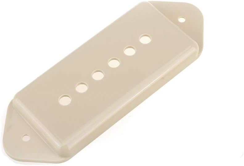 Musiclily Pro 49.2mm P90 Dog Ear Short/Low Neck Position Pickup Covers for USA Les Paul/Vintage Style Epiphone, Cream (Set of 2) - Image 5